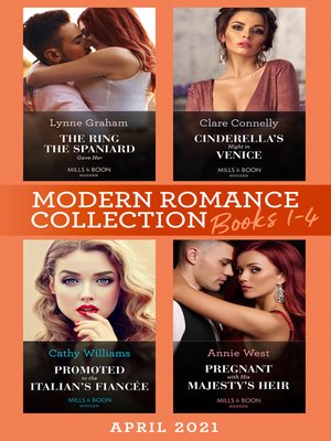 cover image of Modern Romance April 2021 Books 1-4